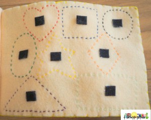 DIY SHAPES Quiet Book for toddlers