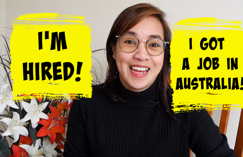 Hired as a nurse in Australia