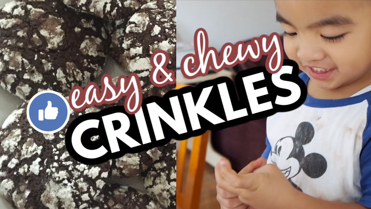 Easy and Chewy Chocolate Crinkles